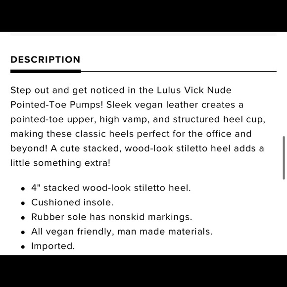 NEW Nude Pointed Toe Heels - Picture 5 of 5